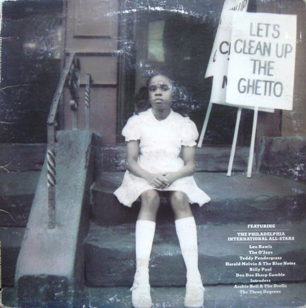 Philadelphia International All-Stars ‎– Let's Clean Up The Ghetto LP (1st EU PRESS)