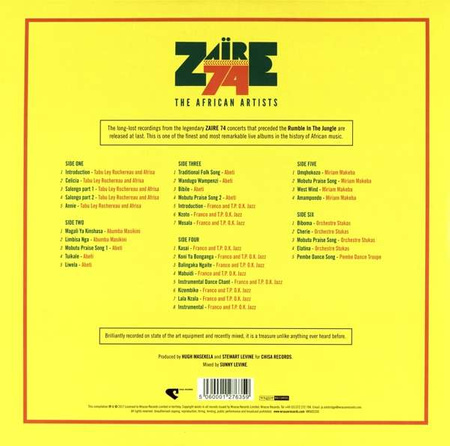 Various ‎– Zaire 74 The African Artists 3LP