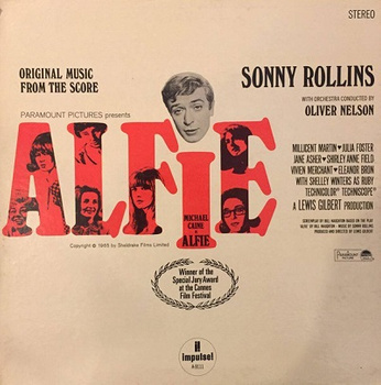 Sonny Rollins ‎– Original Music From The Score "Alfie" LP (Japan bez Obi)