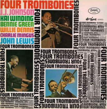 Four Trombones, J.J. Johnson, Kai Winding, Benny Green, Willie Dennis, Charlie Mingus, John Lewis – Four Trombones Vol. 1 LP (Japan, Obi)