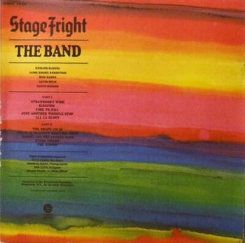 The Band – Stage Fright LP (1st US PRESS)