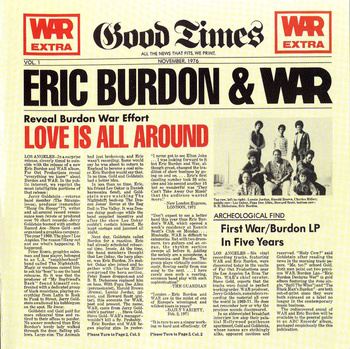 War Featuring Eric Burdon ‎– Love Is All Around LP